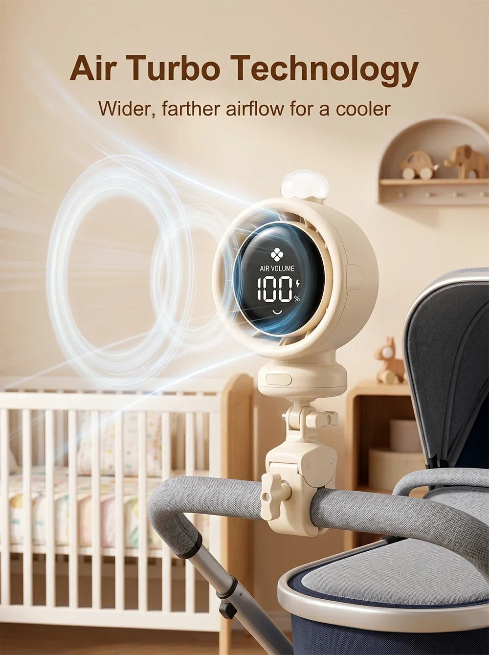 Portable Stroller Fan
