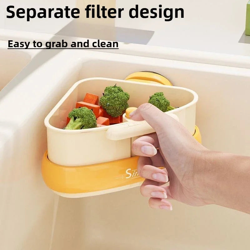 Corner Kitchen Sink Strainer Basket