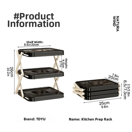 3-Tier Kitchen Organizer Rack