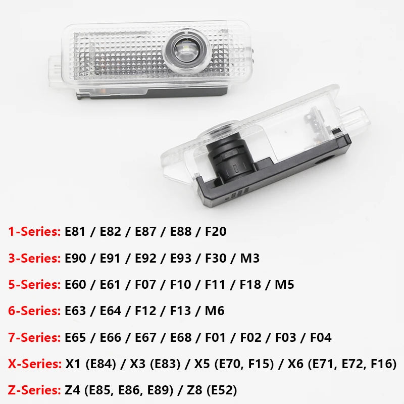 2Pcs 3D LED Car Door Welcome Lights