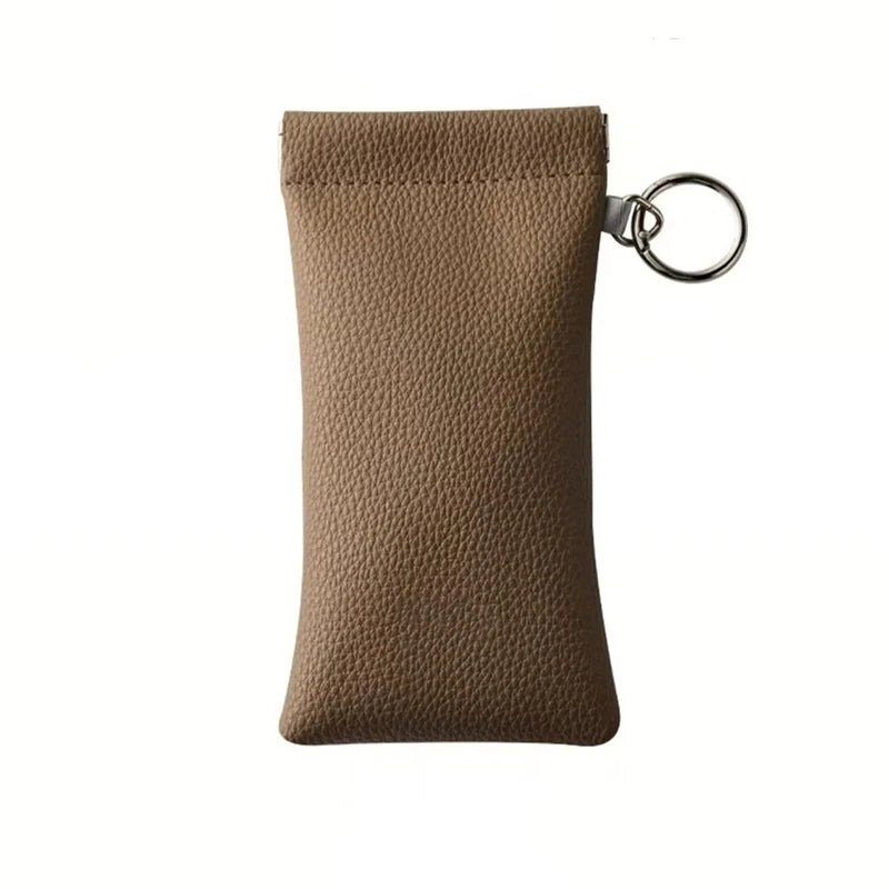 Portable Leather Eyewear Case