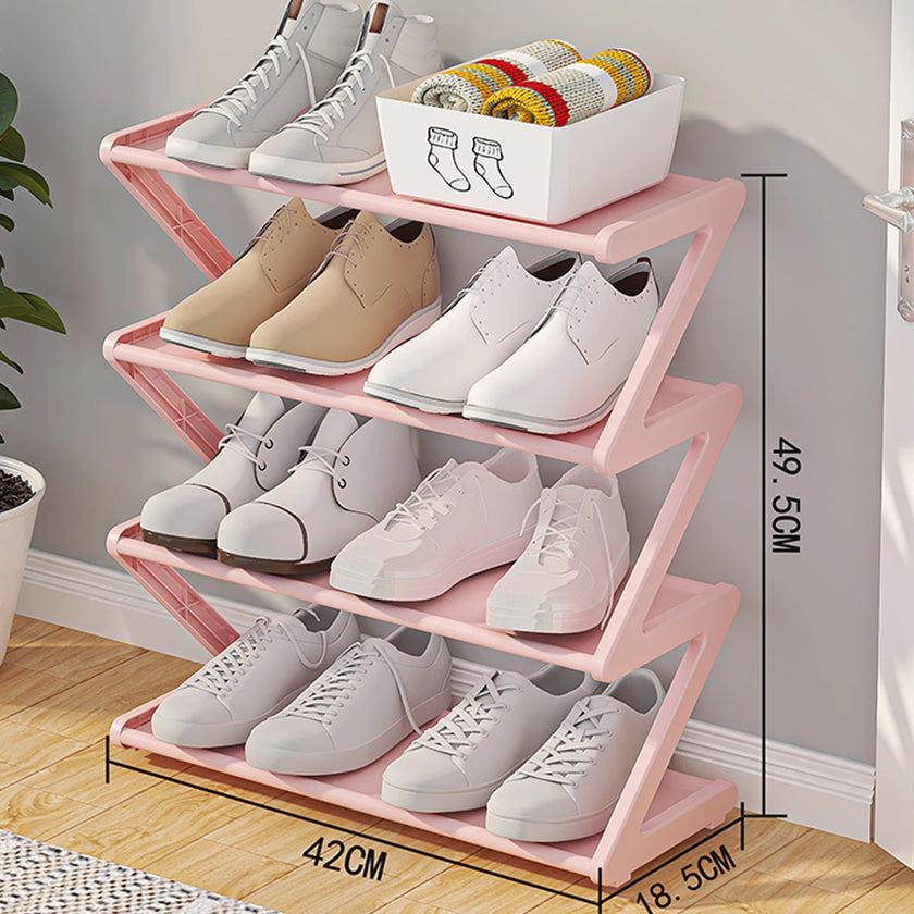 Z-Shaped Shoe Rack