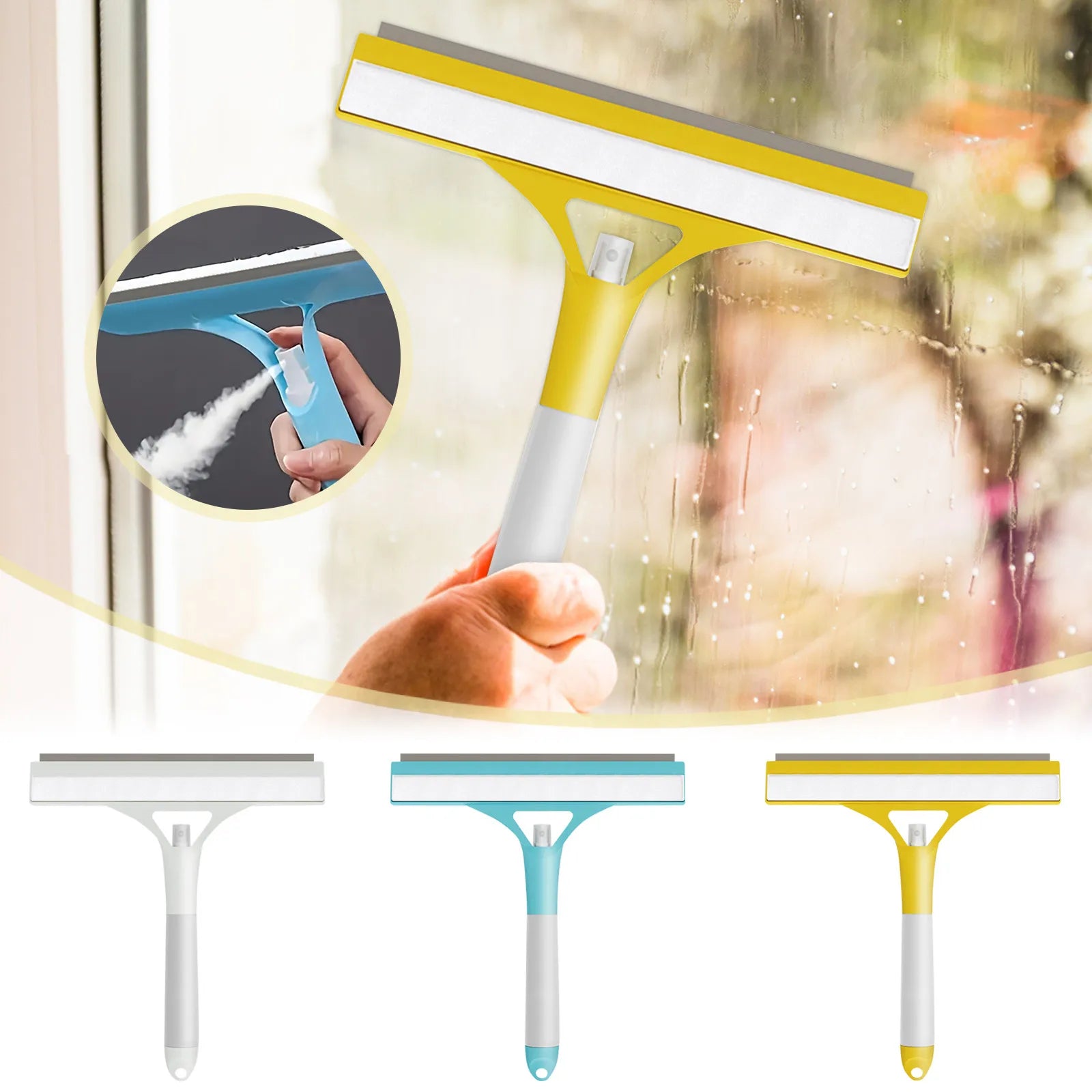 Window Wiper With Water Spray