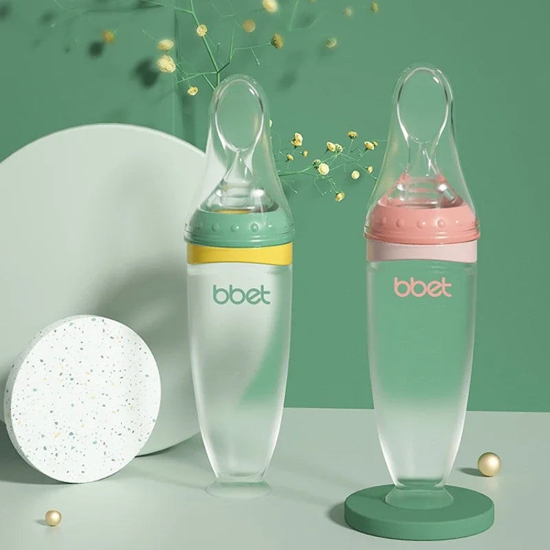 Silicone Baby Food Feeder Spoon