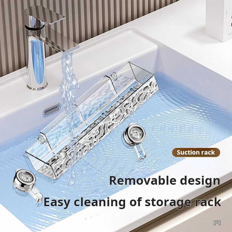 Ripple Suction Cup Bathroom Organizer