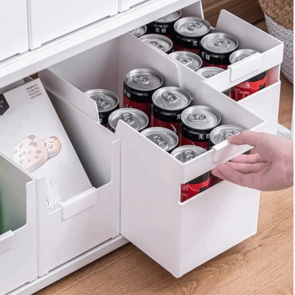 2 PCS Expandable Plastic Storage Box
