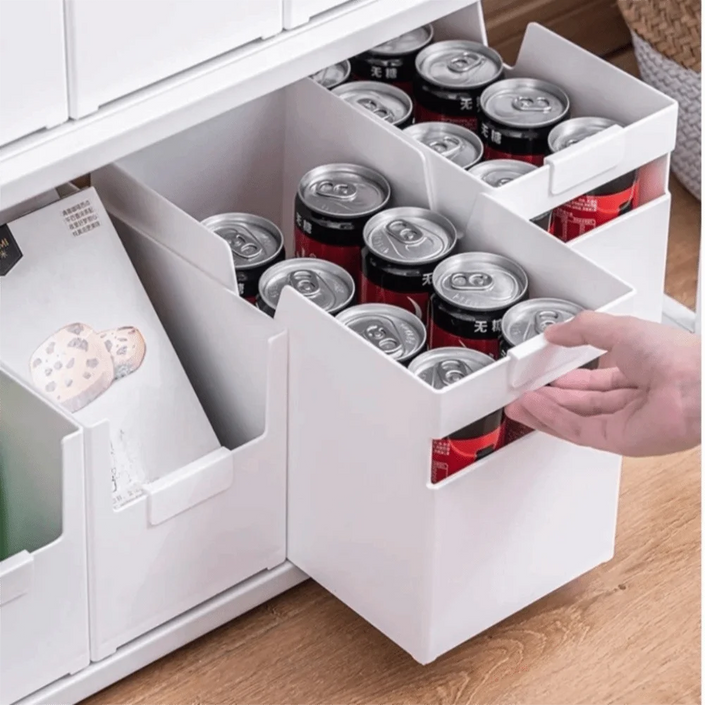 2 PCS Expandable Plastic Storage Box