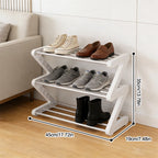 Z-Shaped Shoe Rack