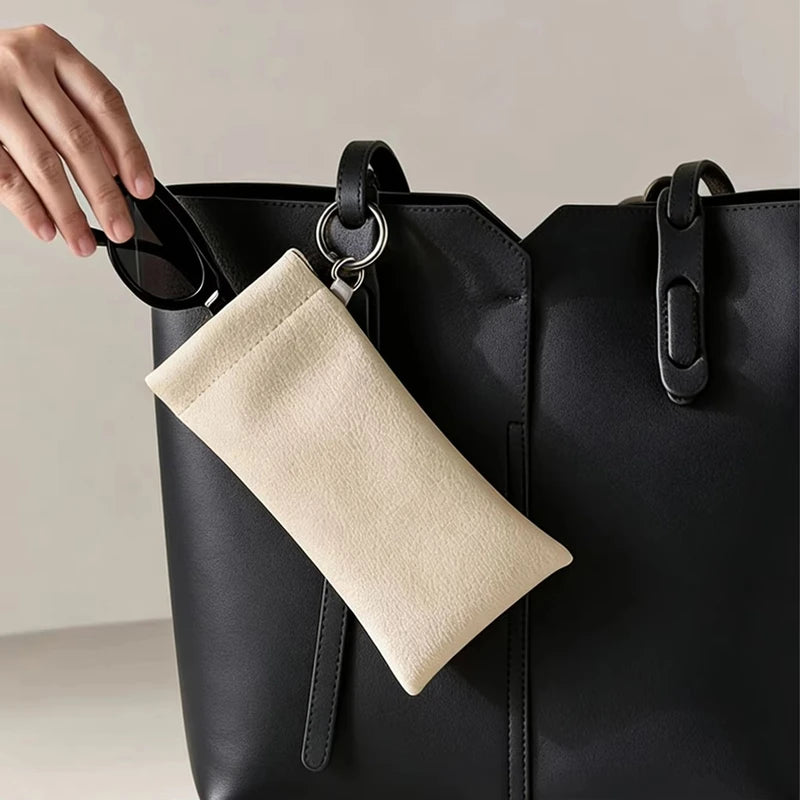Portable Leather Eyewear Case