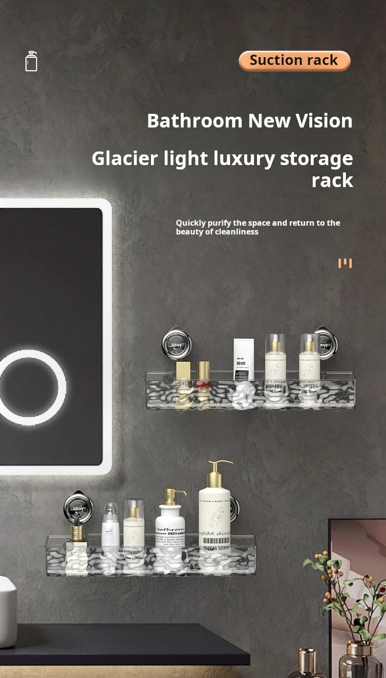 Ripple Suction Cup Bathroom Organizer