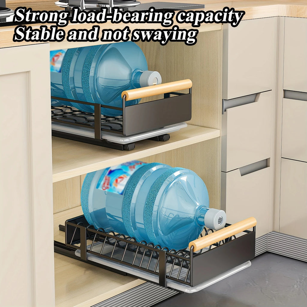 Pull-Out Dish Rack Organizer