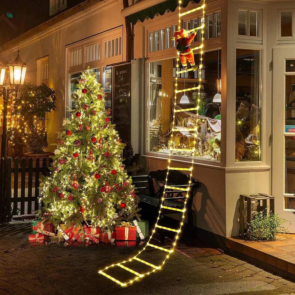Santa Claus Climbing