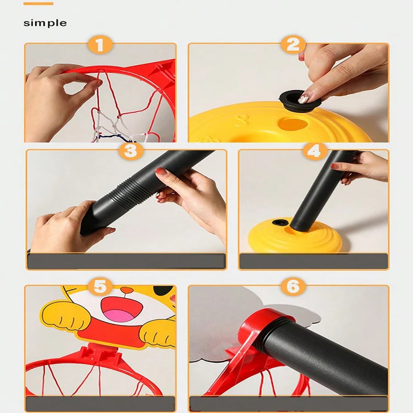 Mini Adjustable Basketball Hoop for Kids