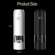 Rechargeable Electric Salt & Pepper Grinder Set
