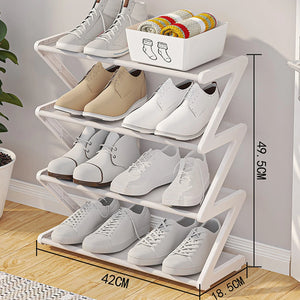 Z-Shaped Shoe Rack