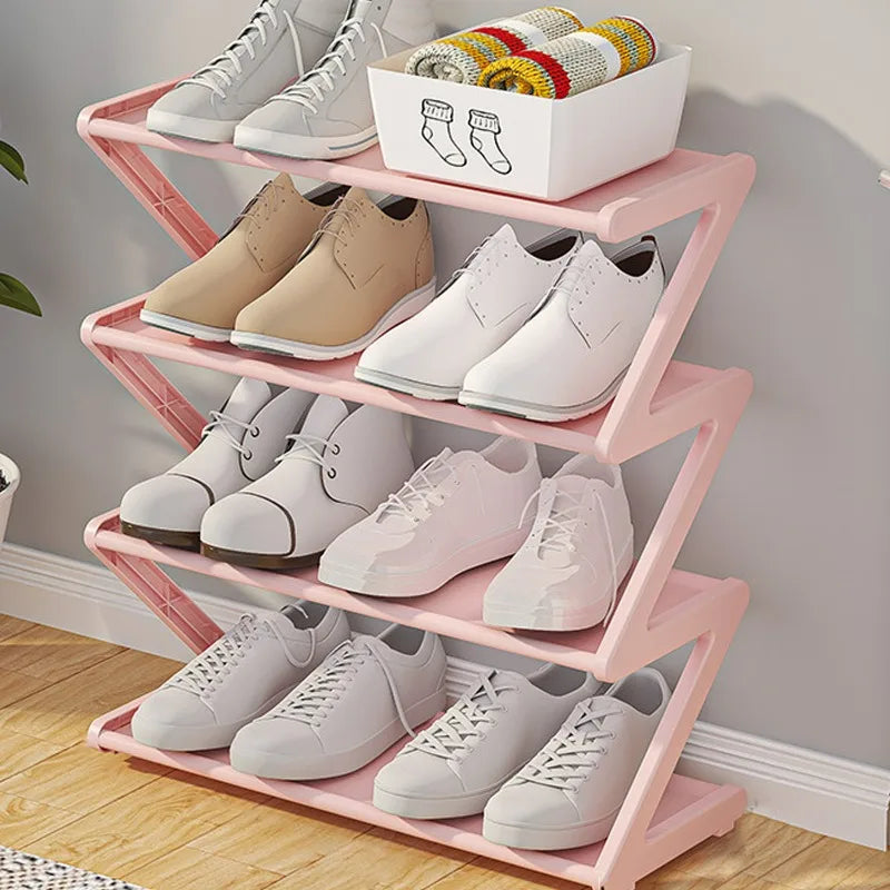 Z-Shaped Shoe Rack
