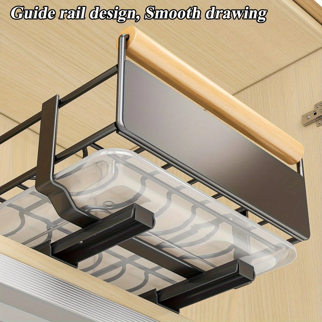 Pull-Out Dish Rack Organizer