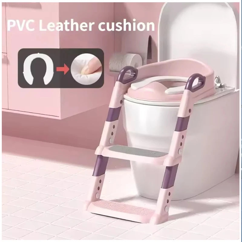 Baby Toilet Training Seat with Adjustable Steps