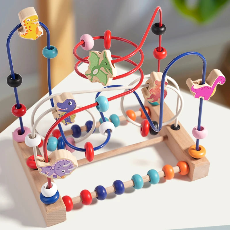 Montessori Wooden Bead Toy