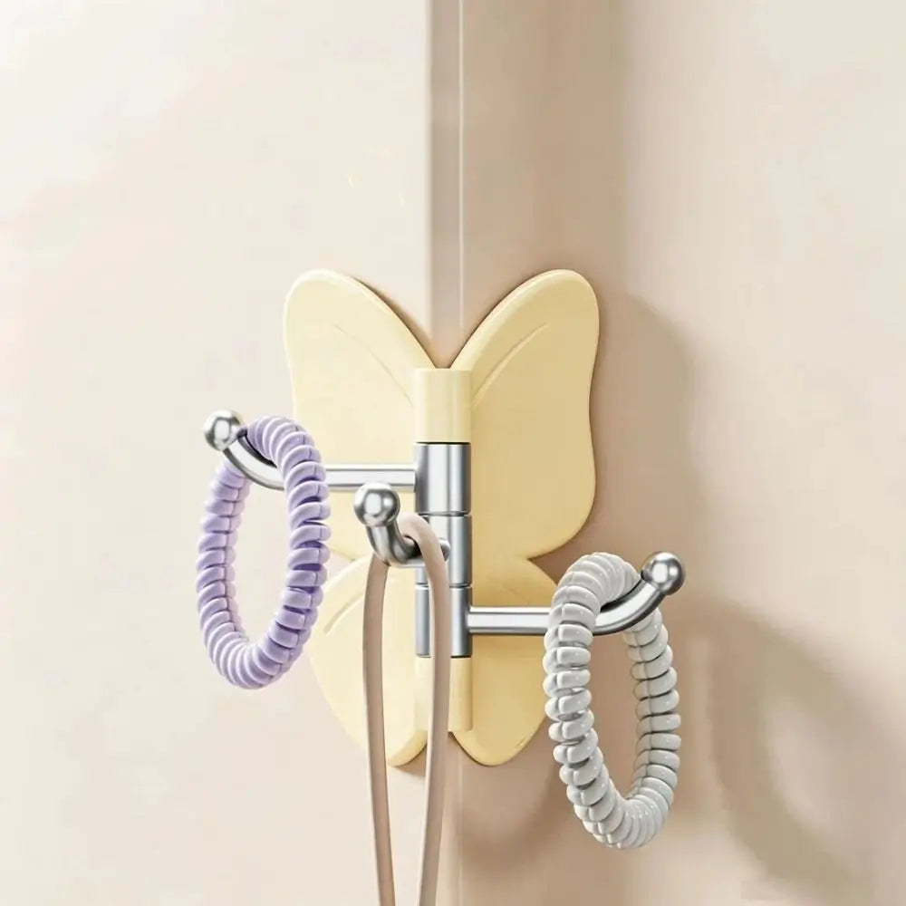 4PCS Rotating Butterfly Wall Hooks