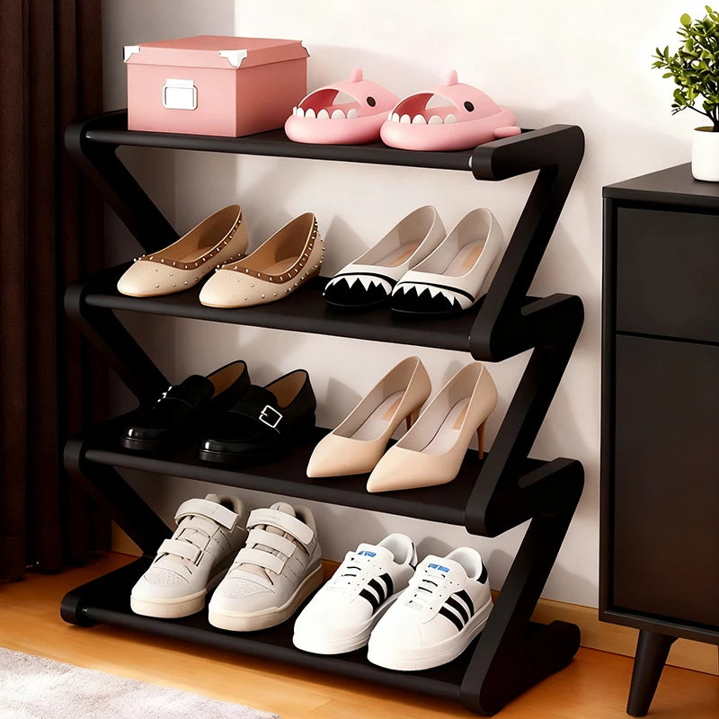 Z-Shaped Shoe Rack
