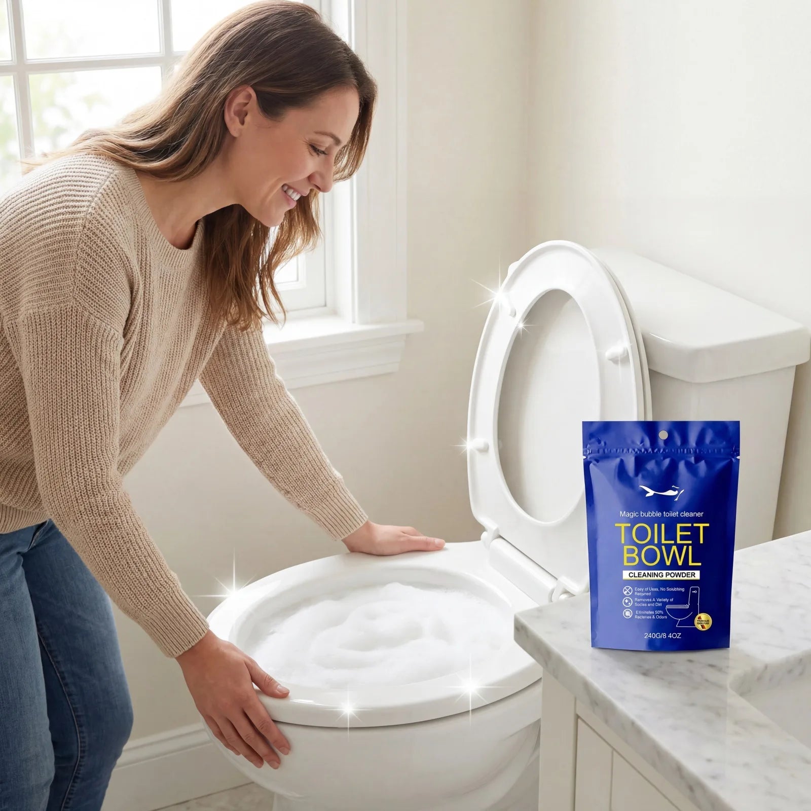 Toilet Cleaner Bubble Powder