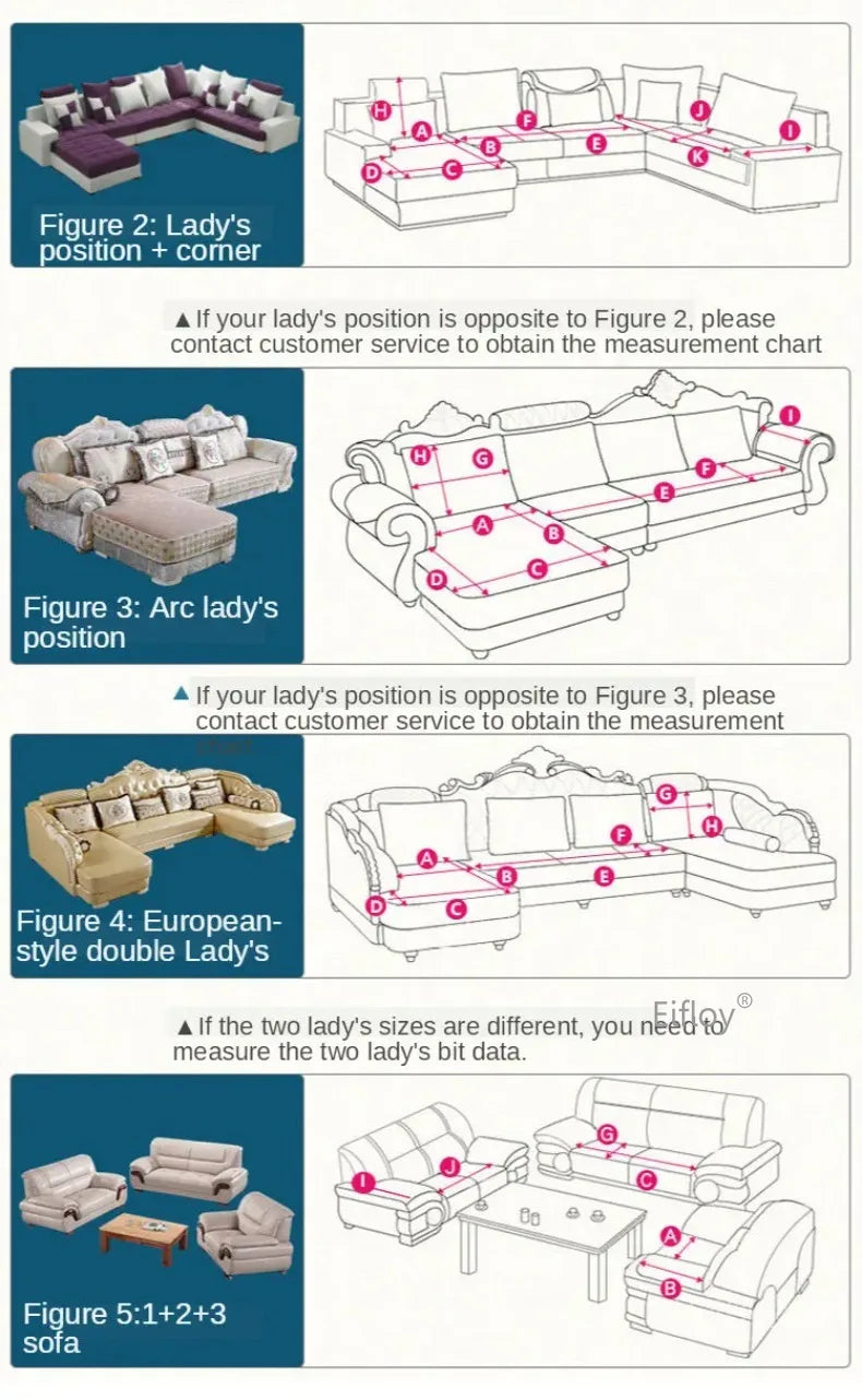 EIFLOY Modern Chenille Sofa Covers