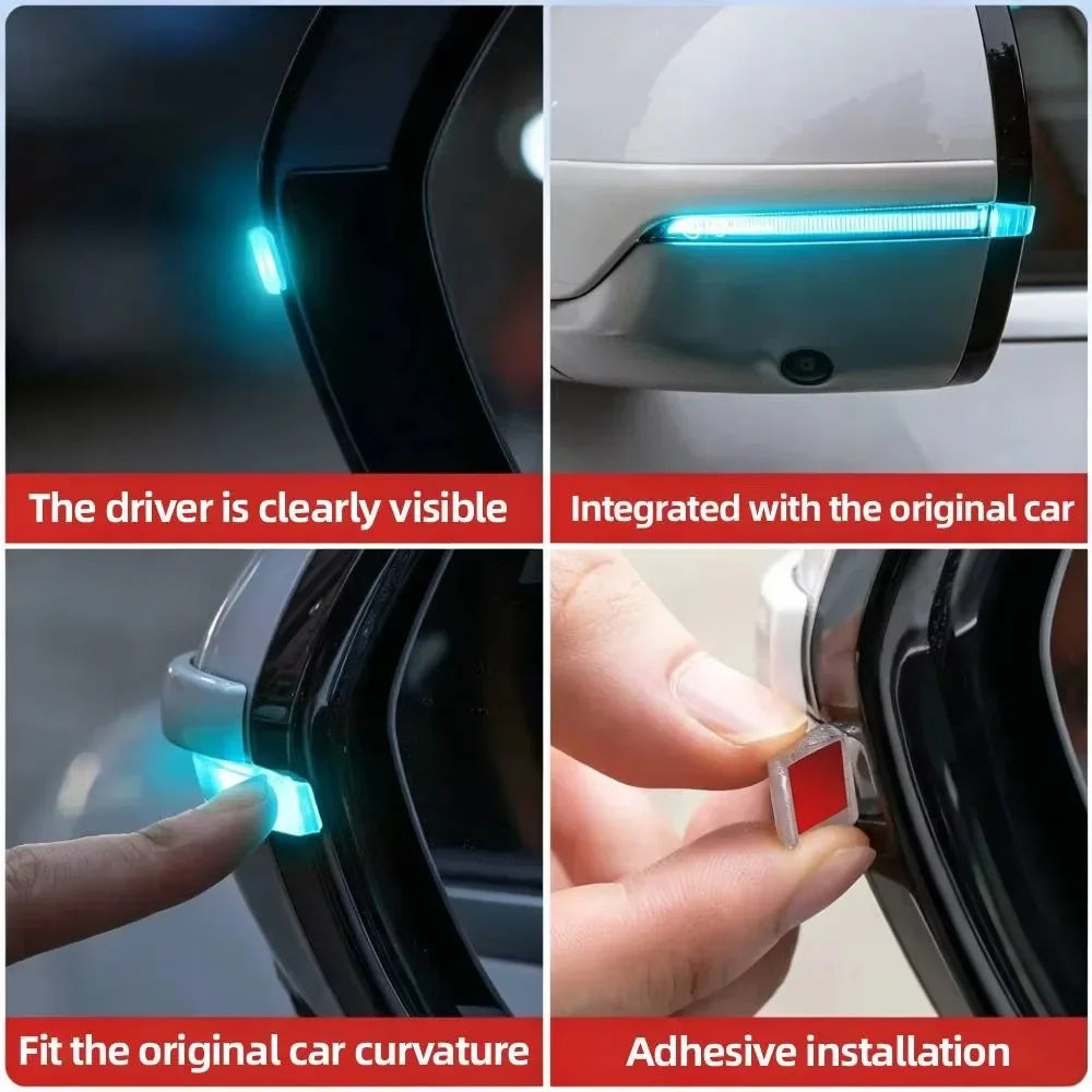 2Pcs Mirror Turn Signal Light Guide