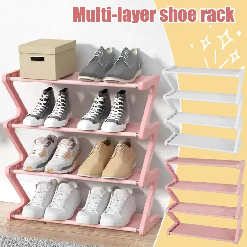 Z-Shaped Shoe Rack