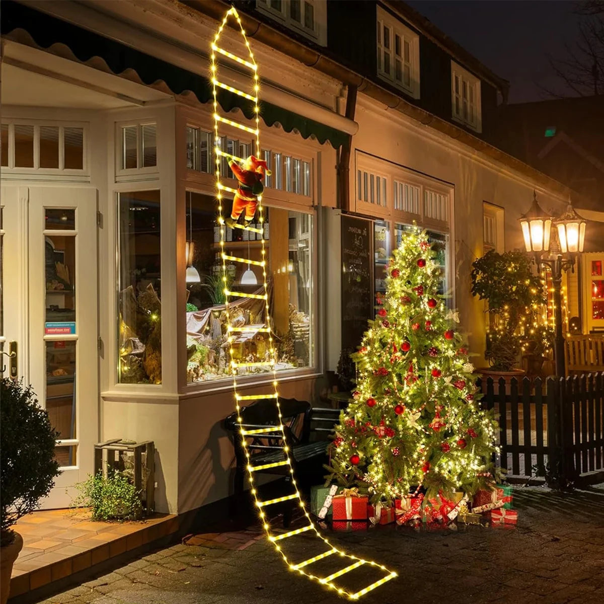 Santa Claus Climbing