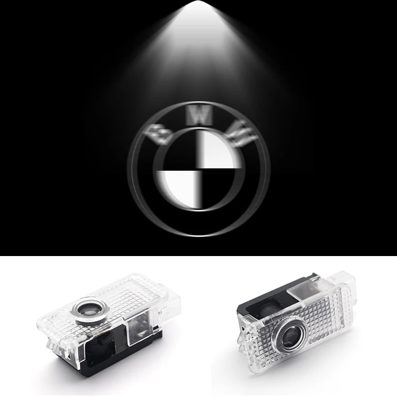 2Pcs 3D LED Car Door Welcome Lights