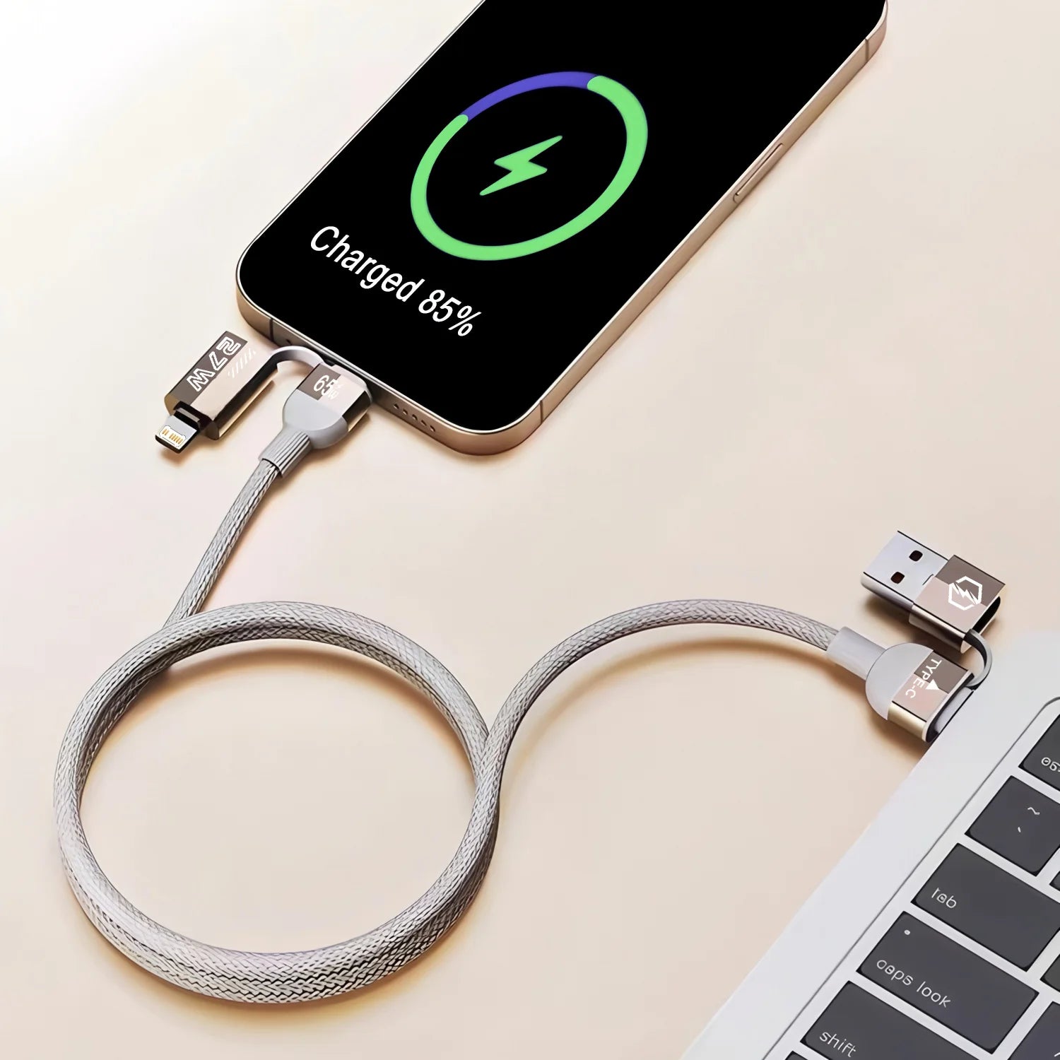 Magnetic 4 IN 1 USB Charge Cable