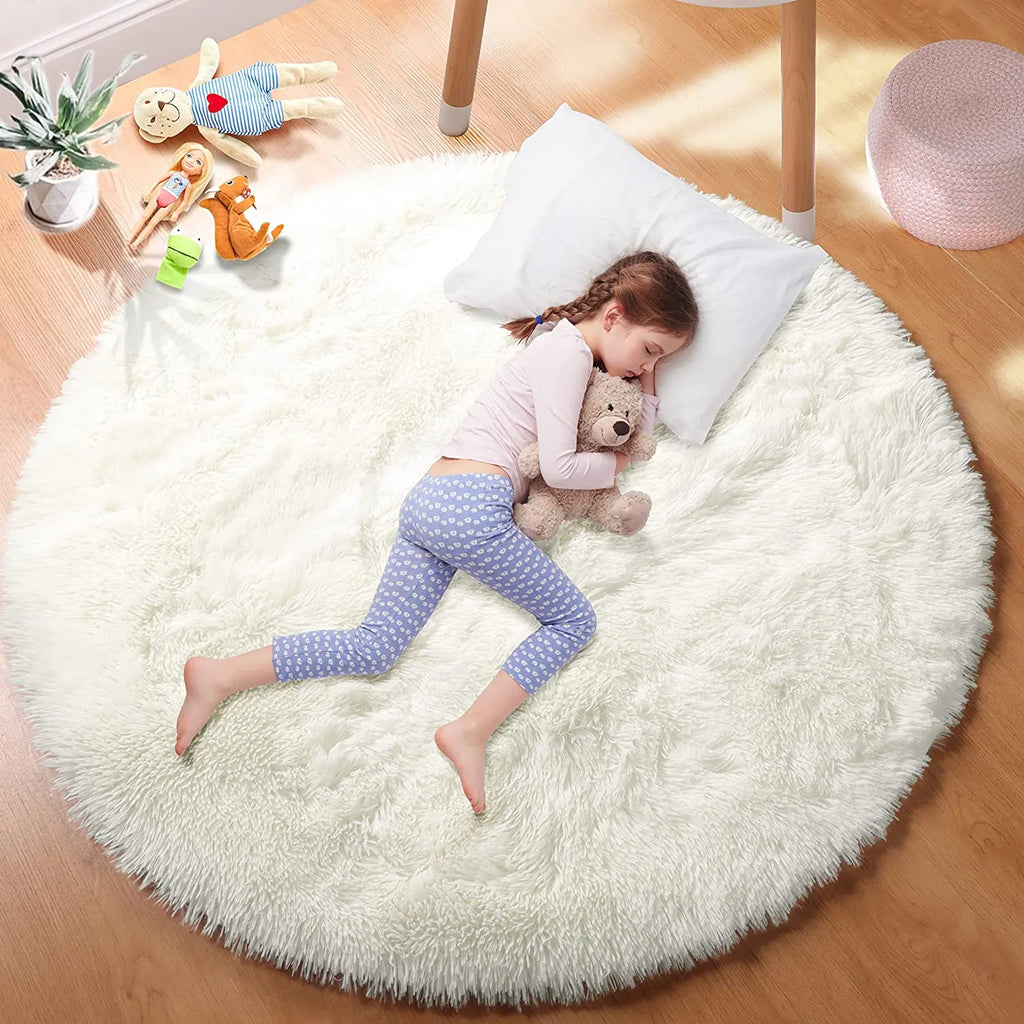 Round Fluffy Soft Area Rug