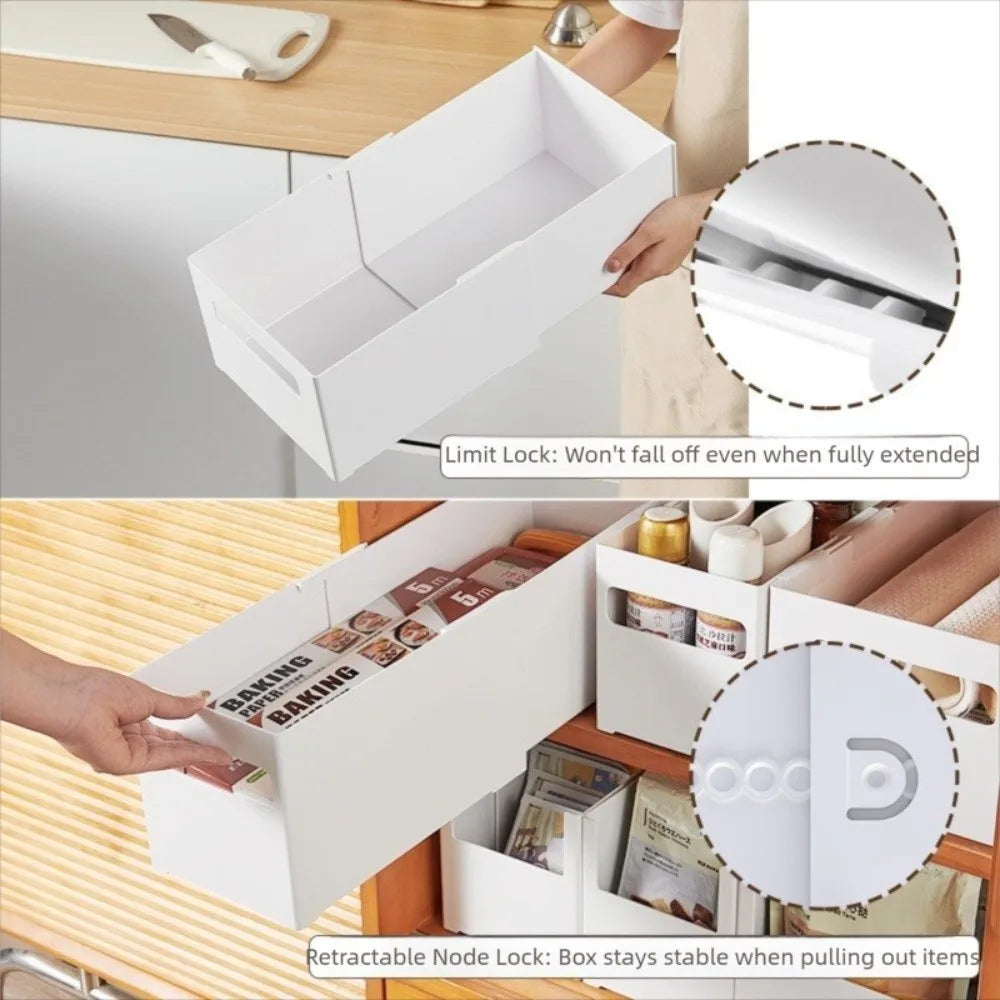 2 PCS Expandable Plastic Storage Box