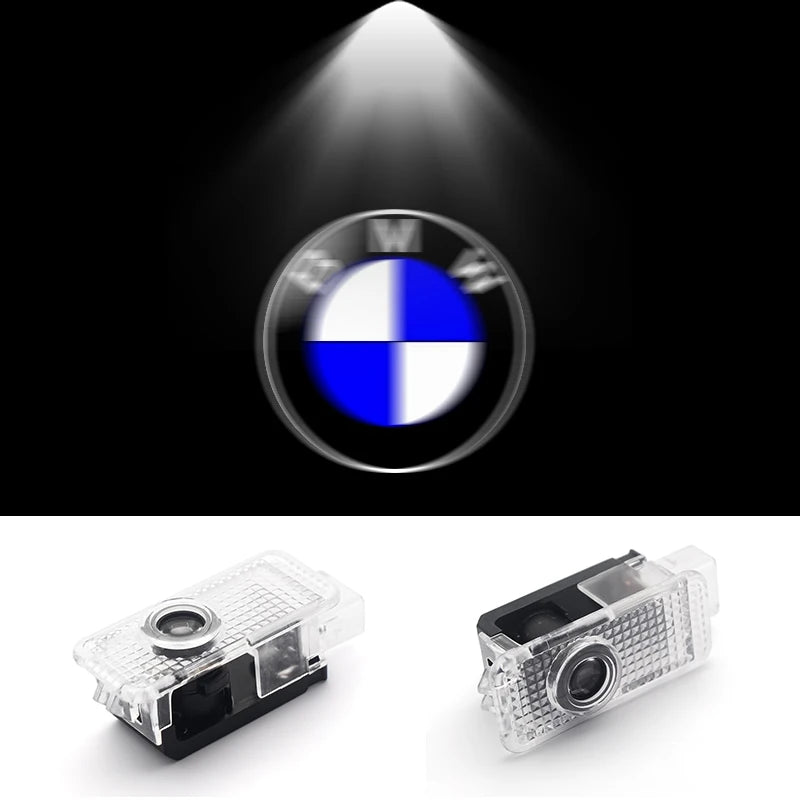 2Pcs 3D LED Car Door Welcome Lights