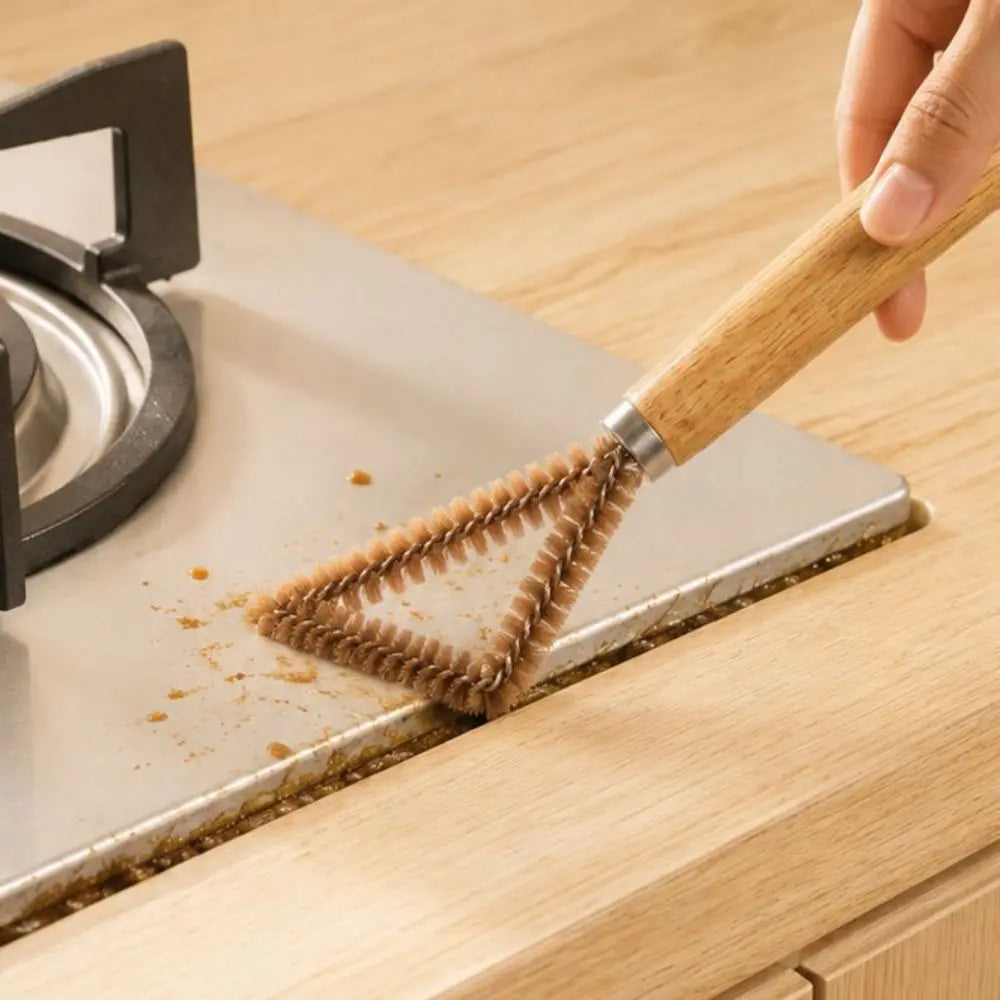 Wooden Corner Cleaning Brush
