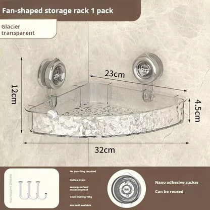Ripple Suction Cup Bathroom Organizer