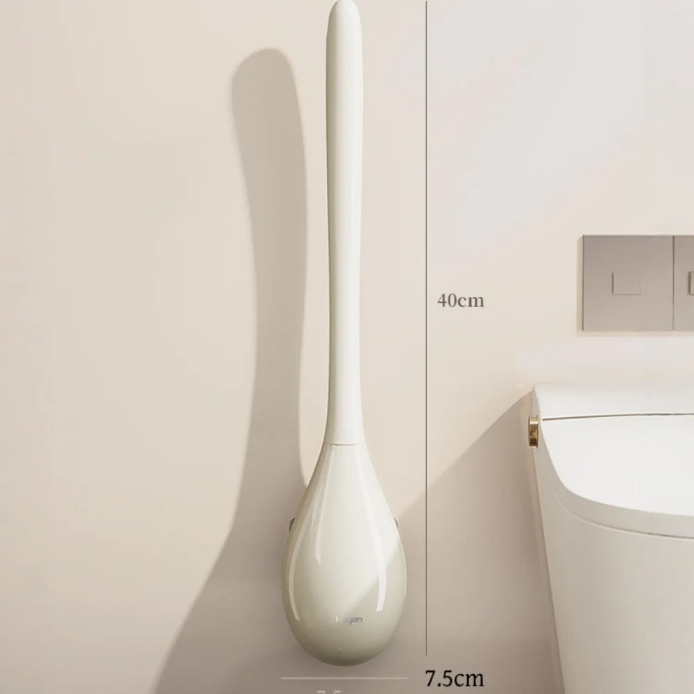 Wall-Mounted Toilet Brush & Holder