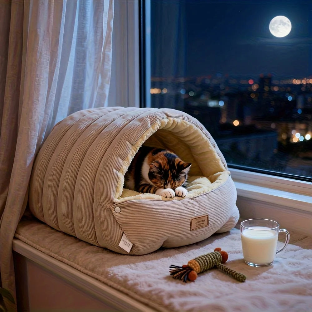 Winter Warm Cat Bed