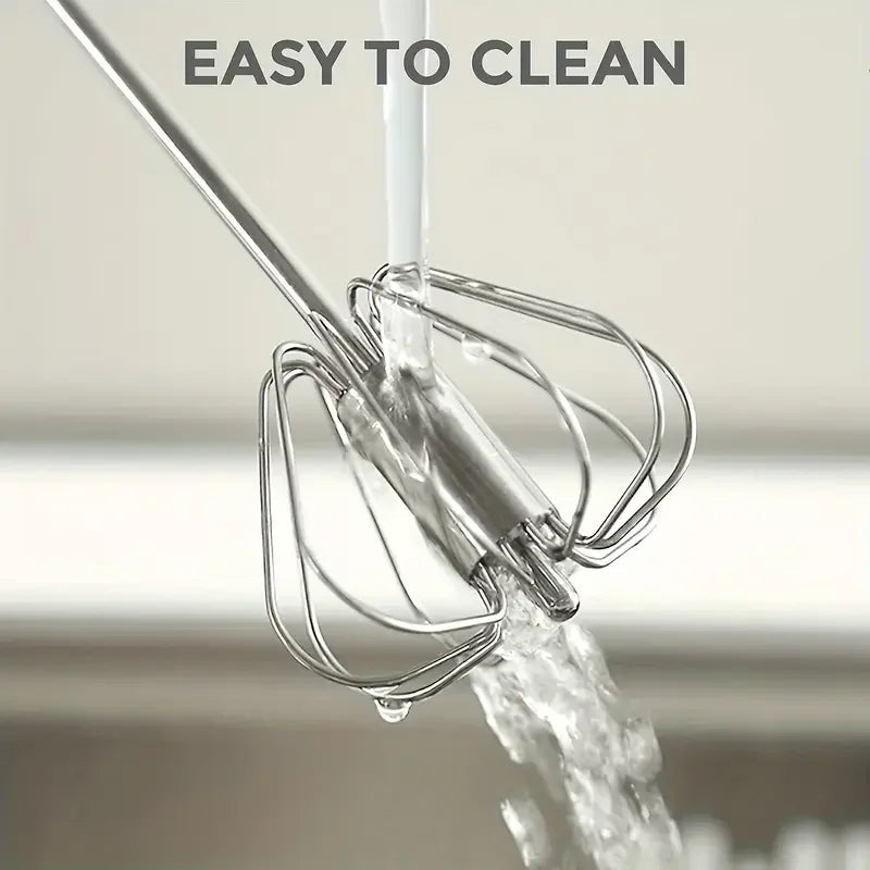 Stainless Steel Semi-Automatic Rotary Beater