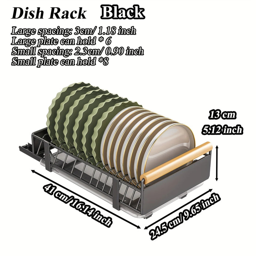 Pull-Out Dish Rack Organizer