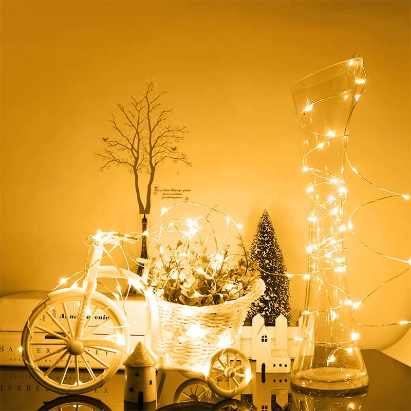 Solar LED Fairy String Lights Outdoor Waterproof