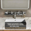 No-Drill Bathroom Vanity Storage Shelf