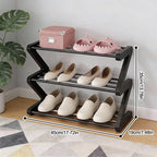 Z-Shaped Shoe Rack