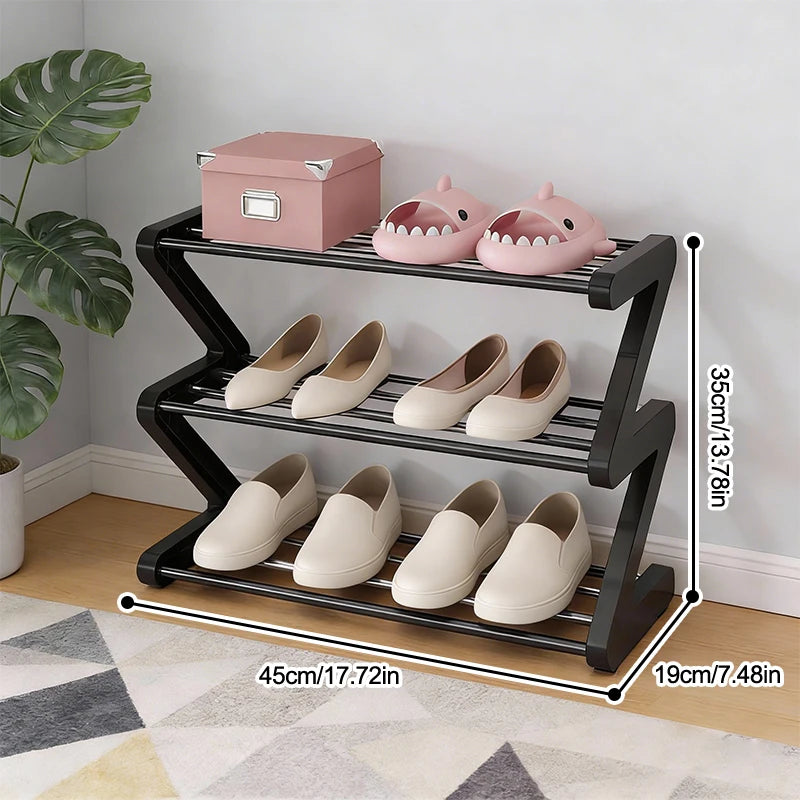 Z-Shaped Shoe Rack