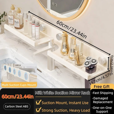 No-Drill Bathroom Vanity Storage Shelf