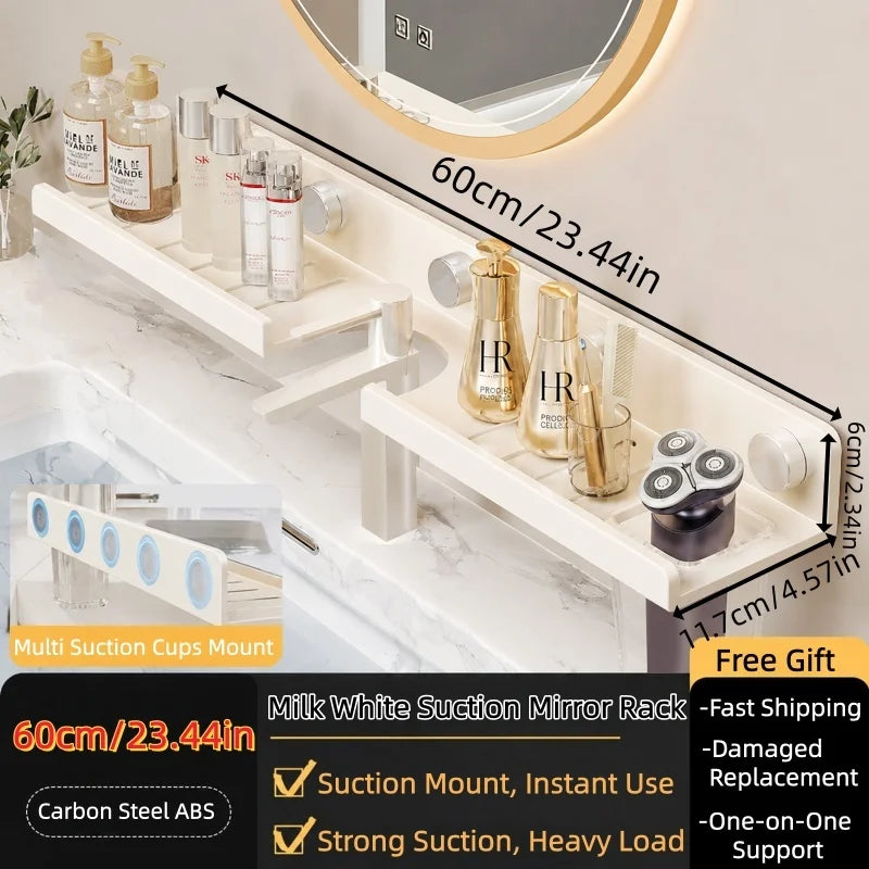 No-Drill Bathroom Vanity Storage Shelf