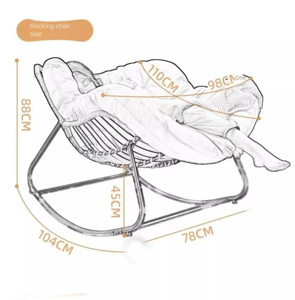 RelaxRecline Rocking Chair