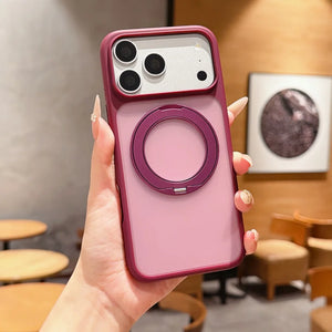 Matte Magnetic Ring Case for iPhone 17/18 Pro Max