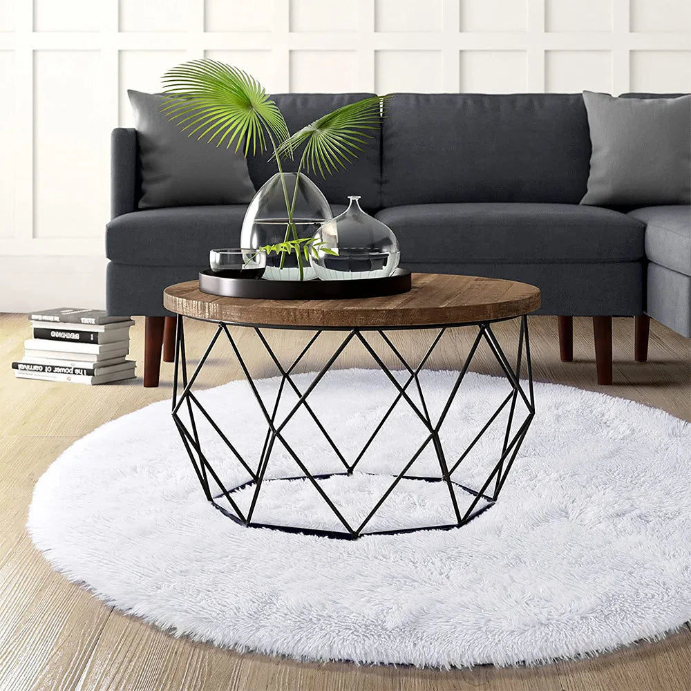 Round Fluffy Soft Area Rug